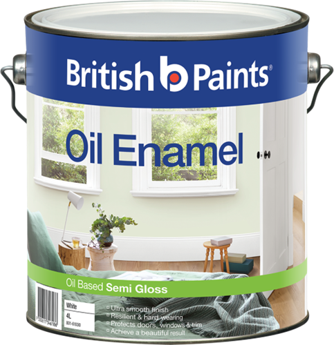 British Paints Oil Enamel Semi Gloss