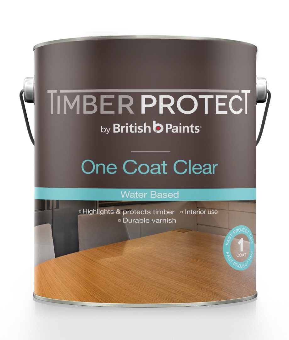 Timber Protect One Coat Clear Water Based British Paints